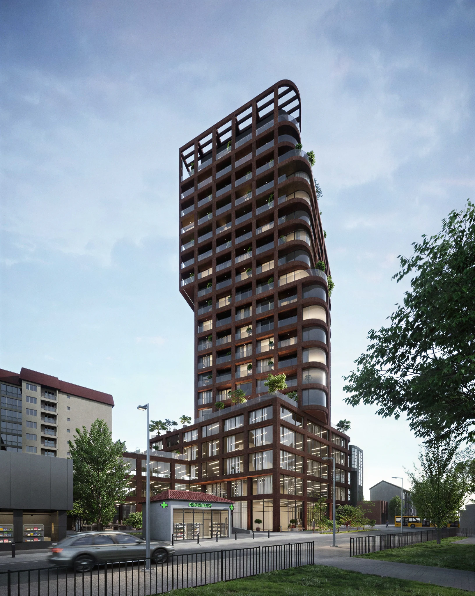 Multi Apartment Tower — full-width view 2