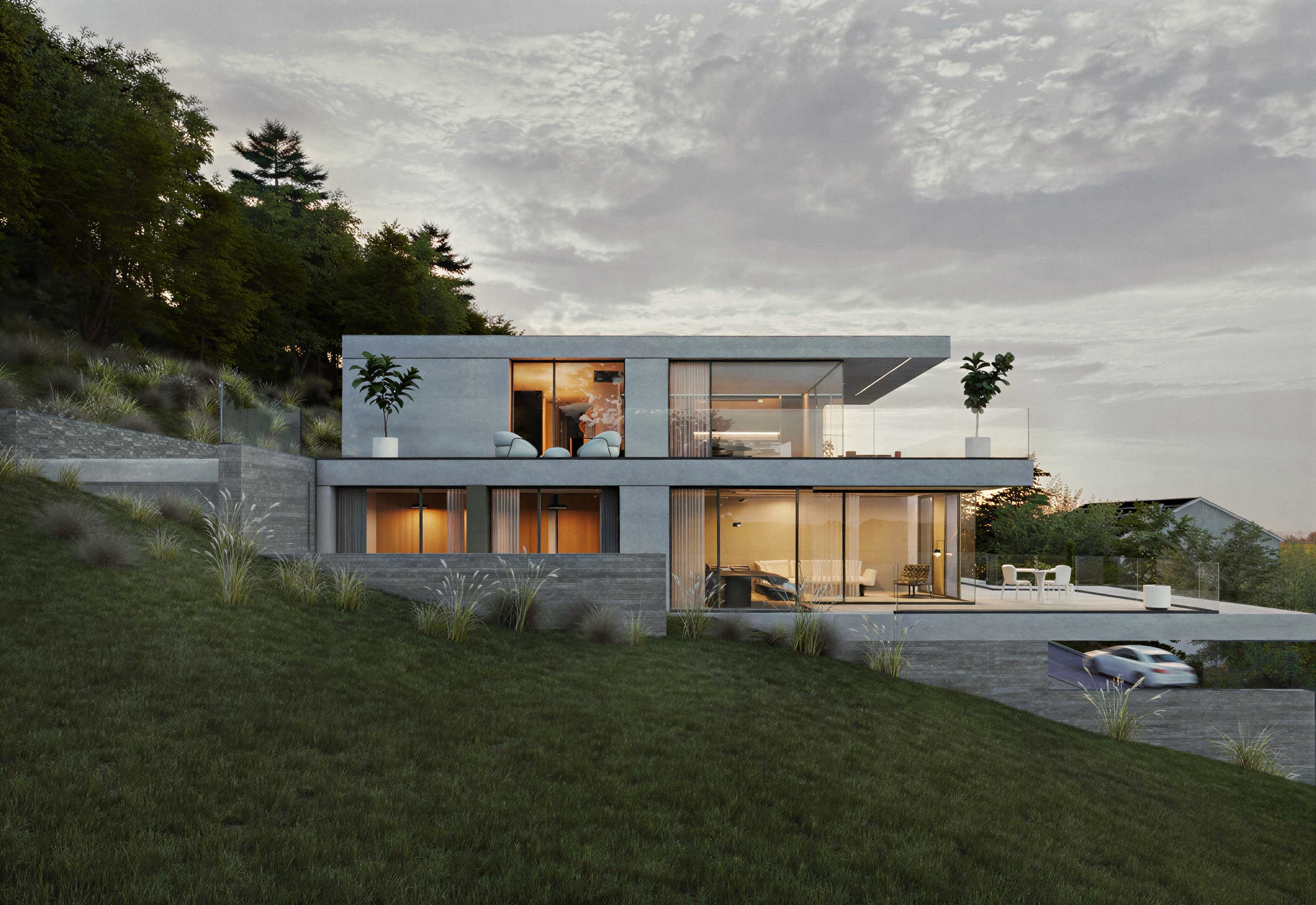 Savies Residence — closing view